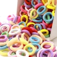 thumbnail image 2 of 200PCS Women Girls Colorful Nylon Elastic Hair Bands Ponytail Hold Small Hair Tie Rubber Bands Scrunchie Hair Accessories, 2 of 9