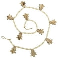 thumbnail image 5 of Northlight 6' x 3" Christmas Trees and Beads Wooden Garland, 5 of 5
