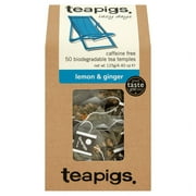 teapigs, Lemon & Ginger Tea, 50 Ct