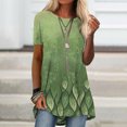 thumbnail image 2 of RWJDXD RWJDXD T-shirt Ample et Confortable pour Femmes Mode Été Col Rond Imprimé Floral Manches Courtes Décontracté Mode Urbaine Quotidien, 2 of 7