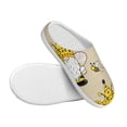 thumbnail image 3 of Fotbe Gnomes Bees And Sunflowers Pattern Women's Fuzzy Curly Fur Memory Foam Loafer Slippers Indoor Outdoor Slippers Winter Home Shoes-40/41, 3 of 7