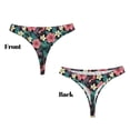 thumbnail image 3 of Fotbe Green Tropical Leaves Tanga Sin Costuras para Mujer con Estampado – Panties Invisibles, Transpirables y Cómodos para Uso Diario-X-Small, 3 of 6