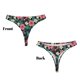 thumbnail image 3 of Balery Green Tropical Leaves Tangas de Algodón para Mujer con Estampado – Ropa Interior Sexy, Transpirable, G-string-X-Small, 3 of 6