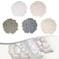 thumbnail image 5 of Papete decorativo de estilo Nórdico Peonía, Para tapete de estilo occidental, tapete de mesa PVC, 6PCS, 5 of 5