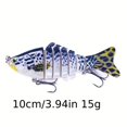 thumbnail image 6 of 10pcs Multi Sections Artificial Fishing Lure, Bionic Plastic Hard Wobbler Bait, Fishing Tackle, 6 of 8