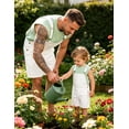 thumbnail image 4 of Denim Overalls for Men Jean Shorts Jumpsuit Work Bibs Coveralls with Zipper(White,2XL), 4 of 13