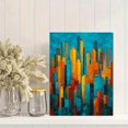 thumbnail image 2 of Qisvanset Mid Century Rainbow Arch Canvas Print 12x16 Inch Hallway Art, 2 of 8