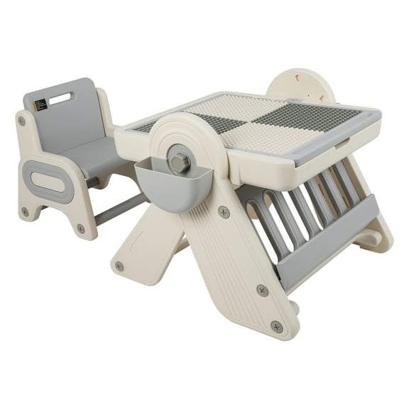 Folding Building Block Table, Drawing Table, Bookshelves, Both Boys And Girls