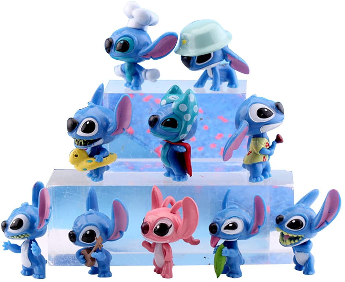 Lilo and Stitch Stamps for Kids - Bundle with 3 Pc Stitch Figurine Stampers  for Party Favors Plus Stickers, More | Stitch Figures Set, Lilo and Stitch