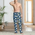 thumbnail image 2 of Hirioo Star Penguin for Men's PJ Pajama Pants Sleep Pants Men's Home Trousers with Pockets,S-3XL-X-Large, 2 of 6