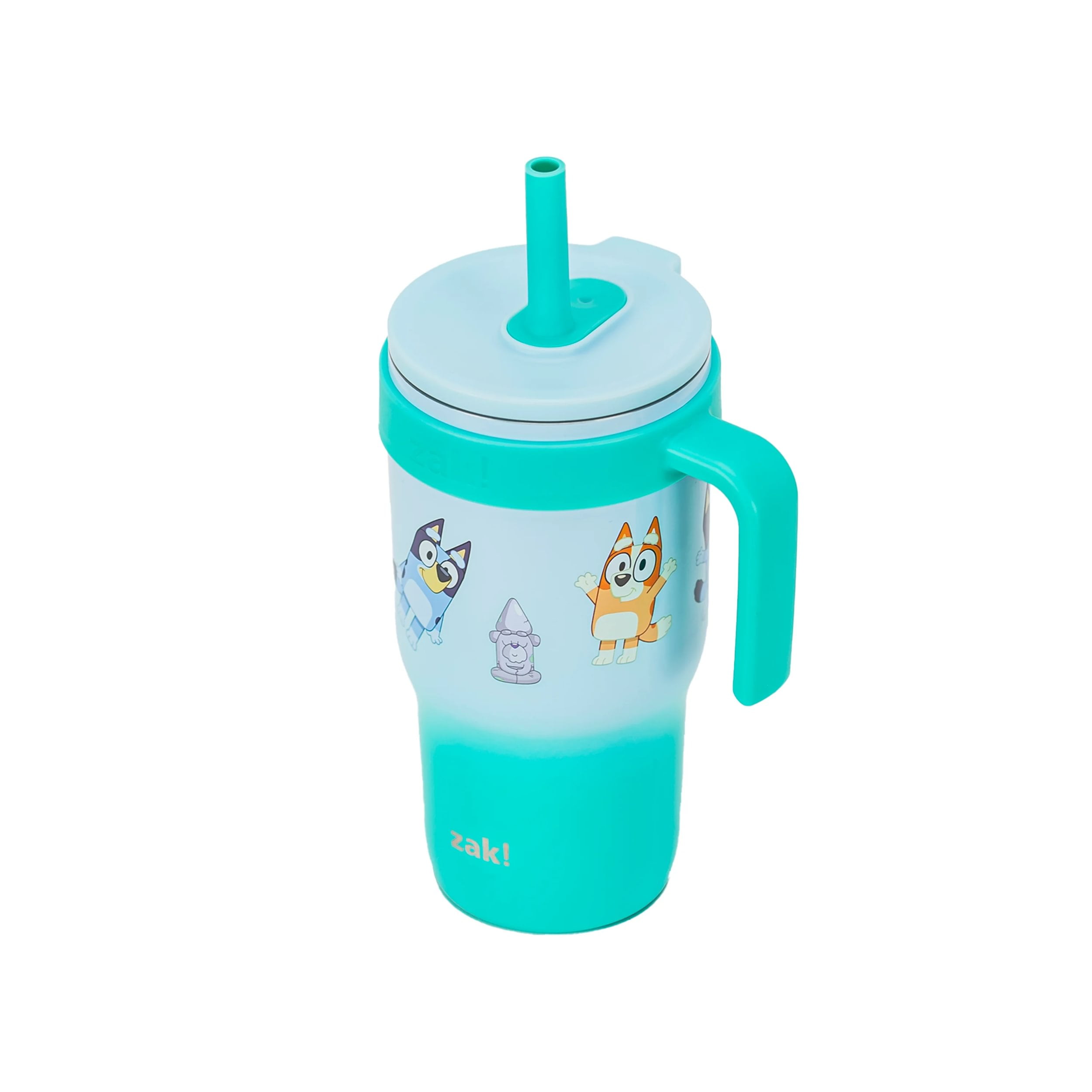 Zak Designs 18oz Bluey Kids Straw Handle Tumbler - Walmart.com