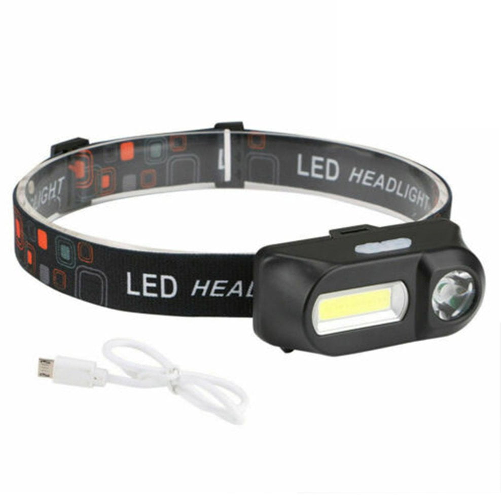 6 Mode Usb Charging Headband Led Headlight Emergency Headlight