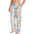 thumbnail image 3 of Kdxio Zebra Colourful Print Men's Sleep Pajama Pant Lounge Pants with Pockets, 3 of 8