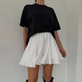 thumbnail image 4 of Summer New Streetwear Trendy Mini Pleated Skirts Lady Y2K Fashion Patchwork Solid Color Commute Versatile Party Skirt For Women Summer, 4 of 6