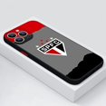 thumbnail image 3 of Club S-SAO-Paulo FC For Apple iPhone 15 14 13 12 11 mini Pro Max 8 7 6S 6 XR X XS Plus Frosted Translucent Phone Case, 3 of 5