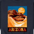 thumbnail image 3 of Instant Message - The Wave Arizona - Men's Crew Neck Fleece Pullover, 3 of 6