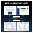 thumbnail image 4 of 2.5GbE D Switch 5 Port 2500Mbps Network 10G SFP+ Slot Uplink Web D Link Aggregation Hub Internet Splitter, 4 of 7