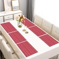 thumbnail image 2 of Red Christmas Pattern Summer Placemats Table Placemats Set Of 6-Linen Kitchen Washable Placemats Table Mats 11.8"x17.7" Non-Slip Heat Resistant, 2 of 5