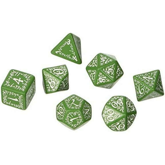 Elvish Dice Green/White (7) Board Game