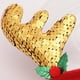 thumbnail image 3 of 2 diademas navideñas decorativas con lentejuelas y cuernos de ciervo para fiestas, accesorios de cosplay, diadema navideña creativa con cuernos de ciervo para adultos y niños, color rojo y dorado., 3 of 4