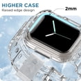 thumbnail image 4 of 5 Packs Compatible for Clear Apple Watch Band 45mm 44mm 42mm, Jelly Crystal Women Men TPU Strap for iWatch Series 10 9 8 7 6 / SE 5 4 3 2 1 Ultra (45/44/42mm), 4 of 6