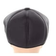thumbnail image 2 of Flat Cabbie Men's Classic Newsboy Flat Cap Hat with Ear Flaps (L, BLACK), 2 of 4