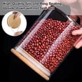 thumbnail image 3 of Frascos de vidrio Gencywe, 800 ml, herméticos, con tapa de bambú, 6 unidades, 3 of 7