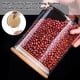 thumbnail image 3 of Frascos de vidrio Gencywe, 800 ml, herméticos, con tapa de bambú, 6 unidades, 3 of 7