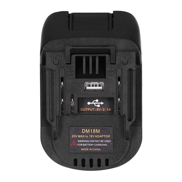 Adaptador de batería con interfaz USB, base adaptadora de batería de litio Adaptador de batería de litio Adaptador de batería Acabado de lujo
