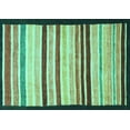 thumbnail image 1 of Ahgly Company Indoor Rectangle Abstract Turquoise Blue Modern Area Rugs, 7' x 9', 1 of 4