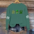 thumbnail image 5 of Pounoo St Patricks Day Sweatshirt for Women Shamrock Art Print Tops Fashion Comfortable Casual Saint Patricks Long Sleeve Shirt Gift, 5 of 6