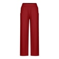 thumbnail image 4 of AherBiu Plus Size Womens Sweatpants High Waisted Stretch Lightweight Joggers Fall Solid Color Casual Trousers with Pockets, 4 of 6