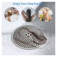 thumbnail image 5 of Shower Drain Filter, Stainless Steel Shower Grid, Grey, 12*12cm, 5 of 5