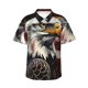 thumbnail image 1 of Balery Retro American Eagle A Camisas hawaianas de manga corta para hombre, camisas playeras de corte holgado, camisas de vacaciones con botones,Medium, 1 of 7