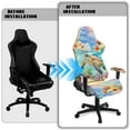 thumbnail image 5 of Xoenoiee Turtle Starfish Plumeria Flower Pattern Gaming Chair Covers Slipcovers Stretch Gamer Chair Cover with Armrest Covers Waterproof Non-Slip Anti-Scratch Rotating Gaming Chair Protector, 5 of 7