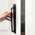 thumbnail image 3 of Spencer Door Handles 2 Pack Sliding Door Handle 8.8" Hole Center Barn Door Handles Aluminum Alloy Door Pulls with Plate, Black, 3 of 11