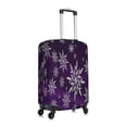 thumbnail image 3 of Balery Snowflake Gradient Purple Luggage Cover Protector, Scratch And Dirt Resistant, Fits 18-32 Inch Luggage - Large, 3 of 9