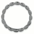 thumbnail image 2 of 925 Sterling Silver Black Plated Rice Bead Stackable Ring Fancy/, 2 of 8