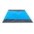 thumbnail image 1 of TOPRenddon Sandproof Waterproof Beach Blanket - 3-Color Striped Portable Outdoor Mat with Stakes & Carry Bag for Camping, Picnics, Family Trips (Quick-Dry, Machine Washable), 1 of 6