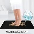 thumbnail image 6 of Bathroom Rugs Sets 3 Piece - Happy New Year 2025 D Absorbent Non Slip Bath Mats, U-Shape Toilet Lid Cover, Contour Mat, Soft Washable Shower Mats Bath Rug Mat for Bathroom Tub Toilet, 6 of 7