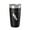 Black, variant on Avalanche Lake Map Tumbler Travel Mug Insulated Laser Engraved Coffee Cup Montana 20 oz Purple
