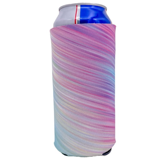 Gradient Stripes Pastel 24 oz. Can Coolie