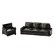 thumbnail image 5 of 2 sofás para casa de muñecas, muebles para casa de muñecas, juego de simulación para casa de muñecas a escala 1/64 Negro, 5 of 9
