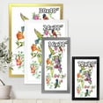 thumbnail image 4 of Designart 'Colourful Birds and Tropical Flowers II' Traditional Framed Art Print, 4 of 4