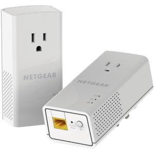 Netgear PLP1200 Powerline Network Adapter - 2 - 1 x Network (RJ-45) - 1200 Mbit/s Powerline - 5382 Sq. ft. Area Coverage - HomePlug AV2 - Gigabit