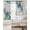 GreenYellow RoyalBlue, variant on Blue Hydrangea Floral Blackout Curtains for Bedroom - 84 Inch Long Light Blocking 2 Panels Set, Spring Butterfly Watercolor Flower Thermal Insulated Living Room Drapes Grommet Window Curtains 52"x84"
