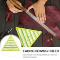thumbnail image 2 of Plastic Quilting Ruler Sewing Tool with Templates for Accurate Measuring and Crafting Projects, 2 of 8