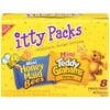 Nabisco: Mini Honey Maid Bees & Teddy Grahams Honey 0.65 Oz Itty Packs, 8 pk