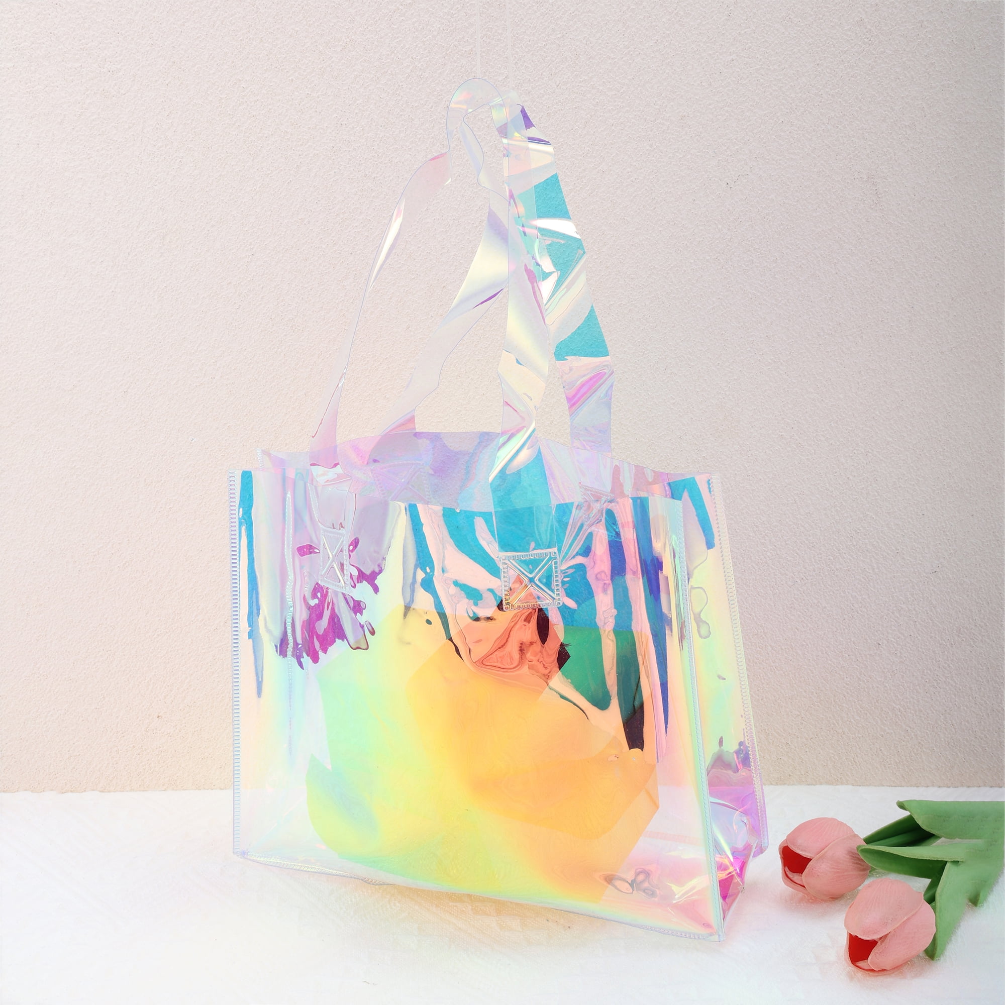 Unique Bargains Multicolor Reusable Gift Bag 1Pc Multicolor 20x8x25cm / 7.87"x3.15"x9.84"