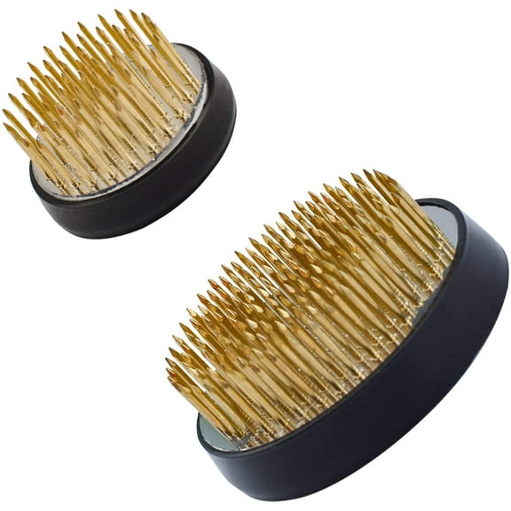 Flower Frog, 2 Pcs Round Flower Holders Flower Arranging Bases Floral Pin Frog for Floral Arrangement Art Home Office Decoration, 2.4 Inch & 1.6 Inch